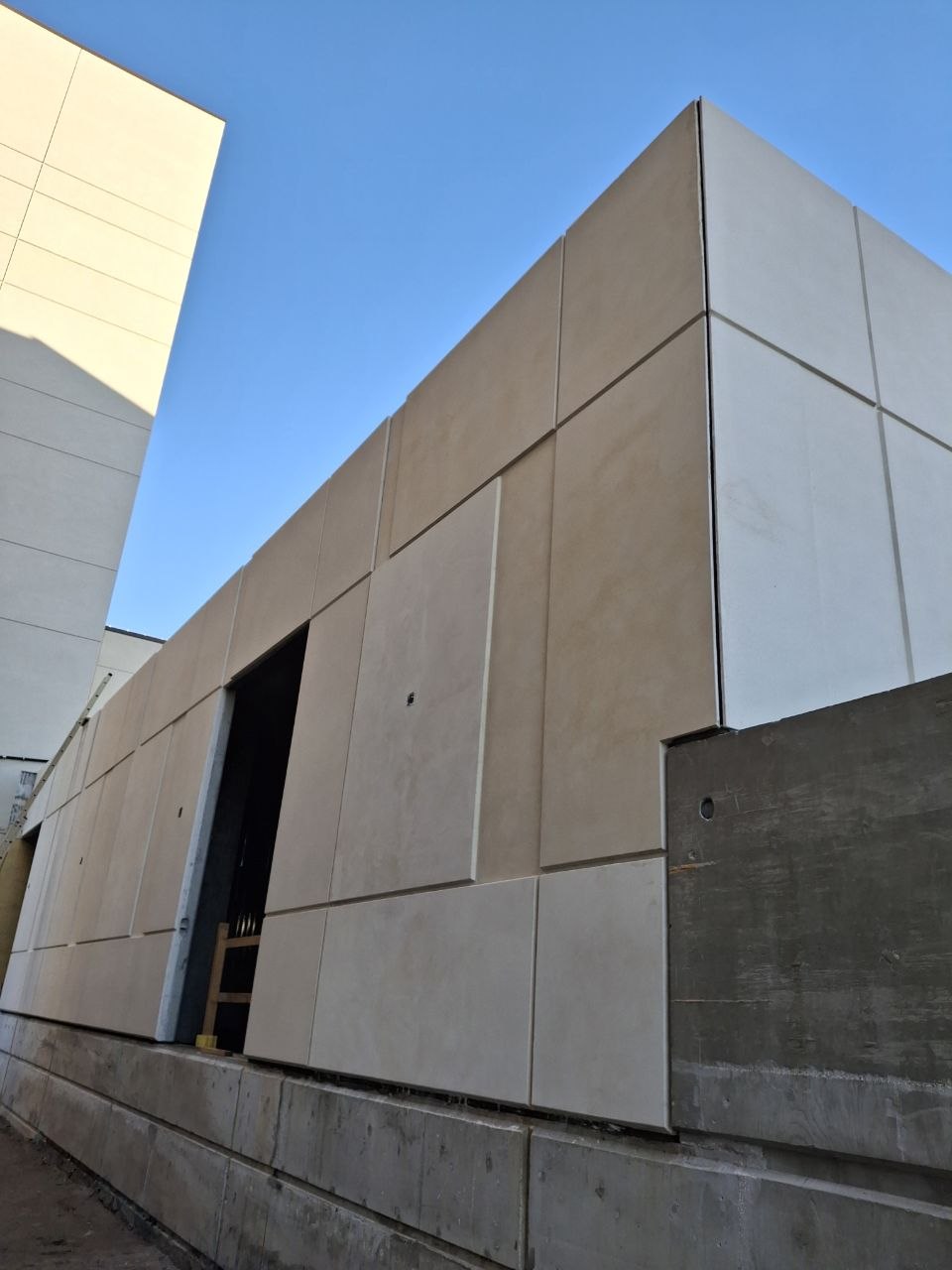Precast concrete project site