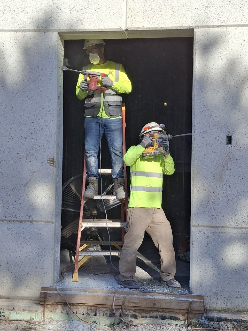 Industrial worker on site